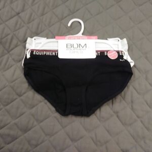 Equipment Girls' Black and White Hipster Briefs